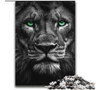 Puzzle 2000 pièces pour Adultes et Adolescents Lion Noir et Blanc Jeu Stimulant Cadeaux pour Est idéal comme Cadeau pour Toute la Famille 70x100cm