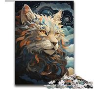 Puzzle 2000 pièces pour Adultes et Adolescents, Lion psychédélique, Jeux éducatifs, décoration d'intérieur, idéal comme Cadeau pour Toute la Famille, 70x100cm
