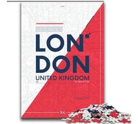 Puzzle 2000 pièces pour Adultes et Adolescents, Londres, Royaume-Uni, Jeu éducatif, défi, Jouet pour améliorer la mémoire, pour Les 14 Ans, 70x100cm