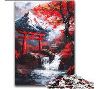 Puzzle 2000 pièces pour Adultes et Adolescents Mont Fuji, Japon Jeux éducatifs Décoration d'intérieur Cadeau d'anniversaire, Cadeaux pour Les 14 Ans et Plus 70x100cm