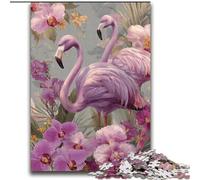 Puzzle 2000 pièces pour Adultes et Adolescents, Motif Flamants Roses, pour Les 14 Ans et Plus, Jeu intellectuel, Cadeaux de Noël et d'anniversaire, 70x100cm