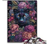 Puzzle 2000 pièces pour Adultes et Adolescents, Motif Floral Black Panther, Jeu Familial Anti-Stress, défi Difficile, Collection d'artistes, Beaux-Arts, 70x100cm