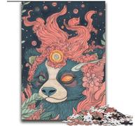 Puzzle 2000 pièces pour Adultes et Adolescents, Motif Panda Animalier, Art au Fusain, pour Une Escapade relaxante, idéal pour la décoration de la Maison, 70x100cm