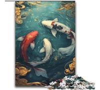 Puzzle 2000 pièces pour Adultes et Adolescents Mystérieux Koi, Jouets éducatifs, Jeux Anti-Stress, Superbes Cadeaux et Jouets 70x100cm