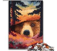 Puzzle 2000 pièces pour Adultes et Adolescents, Ours Brun de la forêt, Jouet éducatif Anti-Stress, Cadeaux pour Amis et Famille, 70x100cm