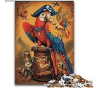 Puzzle 2000 pièces pour Adultes et Adolescents Perroquet Pirate Aide Le Cerveau à exercer Jouets addictifs pour cultiver la Patience Interaction Parent-Enfant 70x100cm