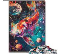 Puzzle 2000 pièces pour Adultes et Adolescents Poisson Rouge dans l'eau Art au Fusain Staycation Kill Time pour la décoration de la Maison 70x100cm