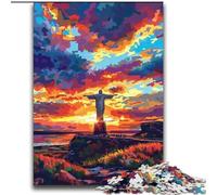 Puzzle 2000 pièces pour Adultes et Adolescents Sculpture au Coucher du Soleil pour et à partir de 14 Ans Jeu Pratique Jeu de Noël Cadeaux 70x100cm