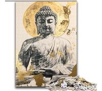 Puzzle 2000 pièces pour Adultes et Adolescents Statue de Bouddha doré Jouets éducatifs et éducatifs Jeux de Famille Cadeaux pour Amis et Famille 70x100cm