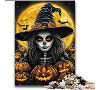 Puzzle 2000 pièces pour Adultes et Adolescents, thème Halloween, sorcière, Jouets éducatifs, Jeux de Famille, Cadeaux pour Amis et Famille, 70x100cm