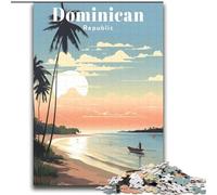 Puzzle 2000 pièces pour Adultes et Adolescents, Voyage en République Dominicaine, activité familiale, décoration intérieure Unique et Cadeaux pour Les 14 Ans et Plus, 70x100cm