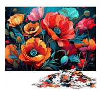 Puzzle 2000 pièces pour Adultes et Enfants, Puzzle en Papier de Coquelicots colorés fantastiques, pour Adultes et Enfants à partir de 12 Ans, Bon Cadeau pour Adultes et Enfants. Taille : 70 x 100 cm.