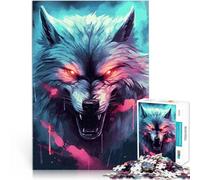 Puzzle 2000 pièces pour Adultes Fenrir Le Loup Nordique Défi Difficile pour soulager Le Stress Bon Cadeau 70x100cm