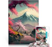 Puzzle 2000 pièces pour Adultes Fleurs de Cerisier Japonais Jouets de Jeu pour Cadeau Familial Super Cadeau 70x100cm