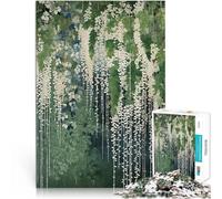 Puzzle 2000 pièces pour Adultes Fleurs de glycine Blanche Jouets éducatifs d'apprentissage Interaction Parent-Enfant 70x100cm