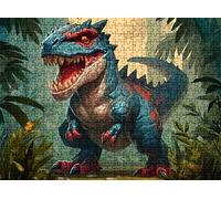 Puzzle 2000 Pièces pour Adultes, forêt Dinosaure-2 Puzzle Bois Difficile et Coloré, Grand Casse-Tête 99.5 x 70.5 cm, Jeu Anti-Stress avec Poster, Décor Murale Maison, Cadeau pour Femme w0-765