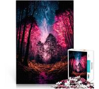 Puzzle 2000 pièces pour Adultes Forêt Rose Jouets addictifs pour Le défi de l'intelligence cérébrale Œuvre d'art 70x100cm