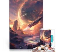 Puzzle 2000 pièces pour Adultes Fusée Spatiale Défi Difficile pour soulager Le Stress Renforcer l'amour Entre Les Couples 70x100cm