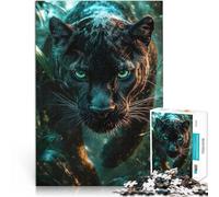 Puzzle 2000 pièces pour Adultes Gros Plan sur la Panthère Noire Analyse et logique Renforcer l'amour Entre Les Couples 70x100cm