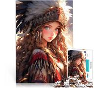 Puzzle 2000 pièces pour Adultes Guerrière américaine Réduction du Stress intéressante Car C'est Un pour Toute la Famille 70x100cm