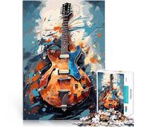 Puzzle 2000 pièces pour Adultes Guitare électrique Aquarelle Jouets de Divertissement Familial Jeu de défi Unique 70x100cm