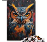 Puzzle 2000 pièces pour Adultes, Hibou mystérieux, Jeu de réflexion, décoration Murale, Cadeaux d'anniversaire et de Noël Uniques, 70x100cm