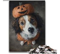 Puzzle 2000 pièces pour Adultes, Jeux éducatifs sur Le thème des Chiens d'halloween, décoration de la Maison, Jeu éducatif pour Anniversaire et Noël, 70x100cm