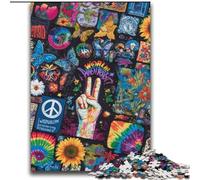 Puzzle 2000 pièces pour Adultes, Jouets éducatifs psychédéliques, décoration d'intérieur Unique et Cadeaux pour 14 Ans et Plus, 70x100cm