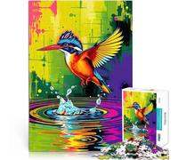 Puzzle 2000 pièces pour Adultes Kingfisher Splash Jeux éducatifs Décoration d'intérieur Jeu éducatif pour Anniversaire, Noël 70x100cm