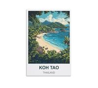 Puzzle 2000 pièces pour Adultes, Koh Tao Thaïlande, Puzzle Familial Amusant, 2000 pièces, Cadeau, 100 x 70 cm