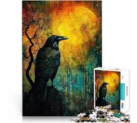 Puzzle 2000 pièces pour Adultes La Veille de Minuit des Ravens Défi Difficile pour soulager Le Stress Décoration Parfaite 70x100cm