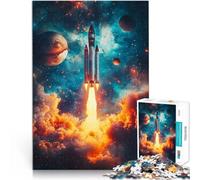 Puzzle 2000 pièces pour Adultes Lancement de la fusée Spatiale Cosmic Jeux Amusants est idéal comme Cadeau pour Toute la Famille 70x100cm