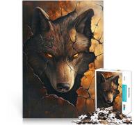 Puzzle 2000 pièces pour Adultes Les Yeux du Loup de l'éternité Entraînez Votre Cerveau et Vos Mains Œuvre d'art 70x100cm