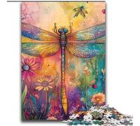 Puzzle 2000 pièces pour Adultes Libellule Aquarelle pour Les 14 Ans et Plus pour s'amuser en Famille et Jouer en soirée Jouets Cadeaux 70x100cm