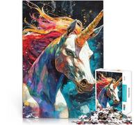 Puzzle 2000 pièces pour Adultes Licorne Arc-en-Ciel Séjour Anti-Stress pour Tuer Le Temps Cadeau d'anniversaire, Cadeaux 70x100cm