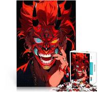 Puzzle 2000 pièces pour Adultes Masque de démon animé 1 Compétition de Vitesse Manuelle avec Affiche et Feuille de Questions correspondantes 70x100cm