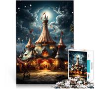 Puzzle 2000 pièces pour Adultes Merveilleux Cirque Jeu Familial Anti-Stress Défi Difficile Cadeaux du Père Noël Secret 70x100cm