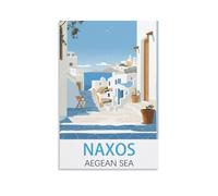 Puzzle 2000 pièces pour Adultes - Naxos, mer Égée - Affiche - Jeu éducatif - Décoration intérieure - 70 x 100 cm