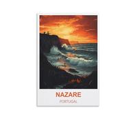 Puzzle 2000 pièces pour Adultes, Nazaré, Portugal. Puzzle de 2000 pièces, Jeu éducatif, décoration intérieure, 70 x 100 cm.