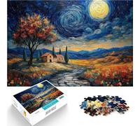 Puzzle 2000 pièces pour Adultes Nuit étoilée d'août Jouet éducatif intellectuel décompressant Une œuvre d'art 70x100cm