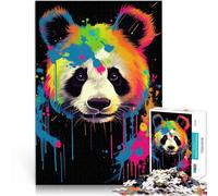Puzzle 2000 pièces pour Adultes Panda coloré Difficile à réaliser mais Amusant et Humoristique Super Cadeau 70x100cm