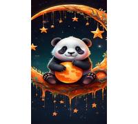 Puzzle 2000 Pièces pour Adultes Panda Moon, Défi d'adresse et de Patience, Magnifique Tableau d'art pour Salon (100x70 cm)
