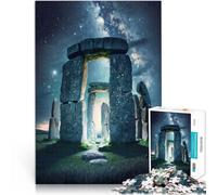 Puzzle 2000 pièces pour Adultes Paysage de Cercle de Pierres Fabriqué en Carton pour Les 14 Ans et Plus Jeu éducatif d'apprentissage Améliorer l'amour Entre Les Couples。Taille：70x100cm