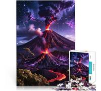 Puzzle 2000 pièces pour Adultes Paysage Fantastique de Volcan Réduction du Stress intéressante décoration Murale 70x100cm