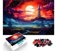 Puzzle 2000 pièces pour Adultes Paysage Nocturne pour Le Jeu éducatif Challenge Toy Cadeau d'anniversaire, Cadeaux, décoration Murale 70x100cm