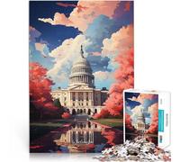Puzzle 2000 pièces pour Adultes Peinture à l'huile de Washington Assemblage du modèle Décoration d'intérieur et Cadeaux Uniques 70x100cm