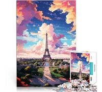 Puzzle 2000 pièces pour Adultes Peinture à l'huile Paris Jouets Jeux éducatifs Soulagement du Stress Idées Cadeaux 70x100cm