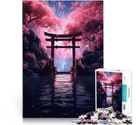 Puzzle 2000 pièces pour Adultes Porte Japonaise pour Le Jeu éducatif Challenge Toy Décoration Murale, Cadeaux Uniques pour Anniversaire et Noël 70x100cm