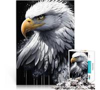 Puzzle 2000 pièces pour Adultes Portrait d'aigle Blanc Séjour Anti-Stress pour Tuer Le Temps Idées Cadeaux 70x100cm