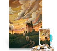 Puzzle 2000 pièces pour Adultes promenades en soirée Fabriqué en Carton pour Les 14 Ans et Plus Jeux éducatifs à Faire soi-même Car C'est Un pour Toute la Famille。Taille:70x100cm